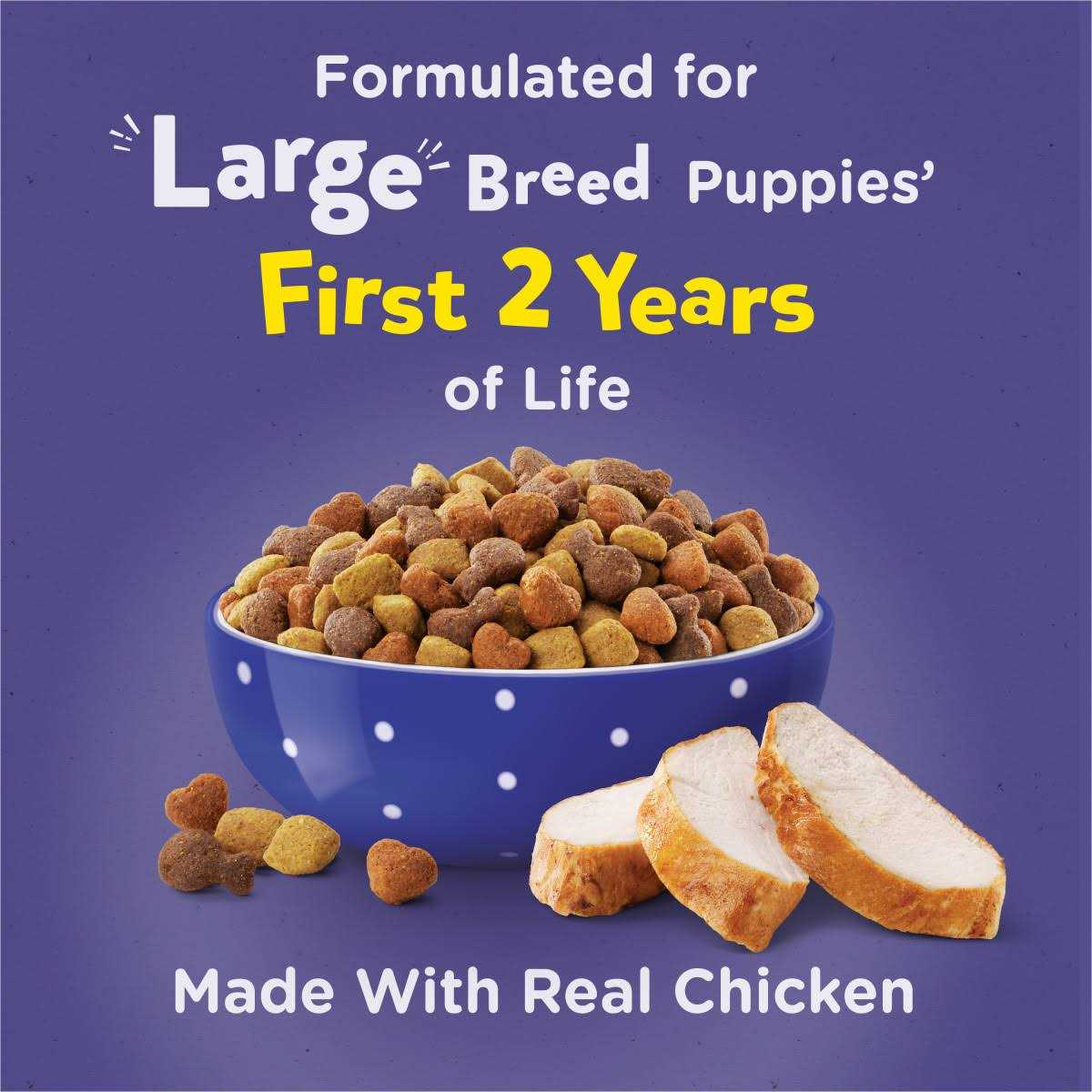 High Protein Large Breed Dry Puppy Food with Real Chicken F921