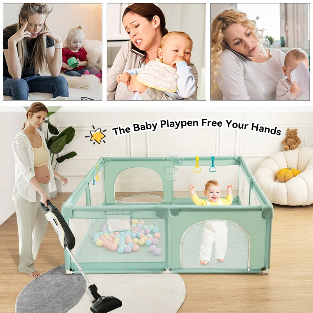 63x63'' Gray Baby Playpen Z78284