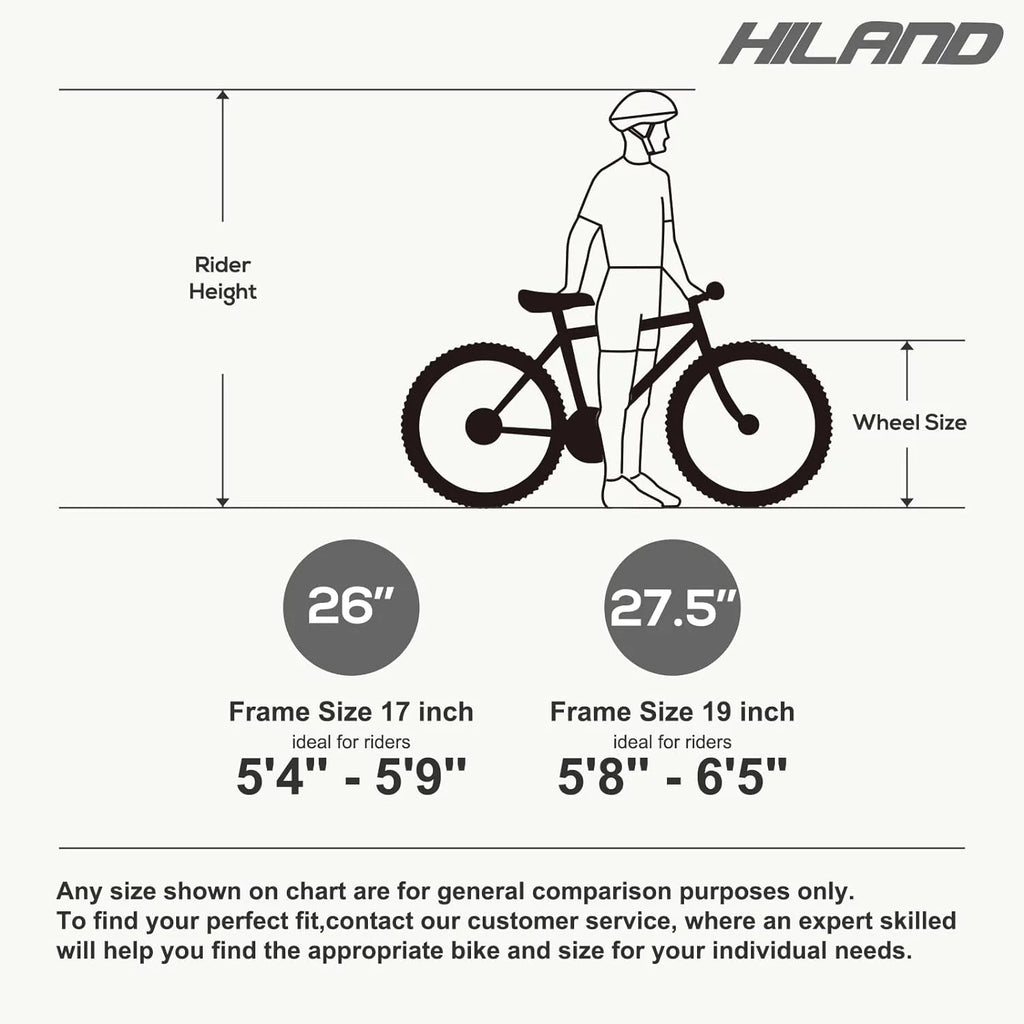 26 27.5 Inch Mountain Bike 21 Speeds Hardtail Bicycle U7983