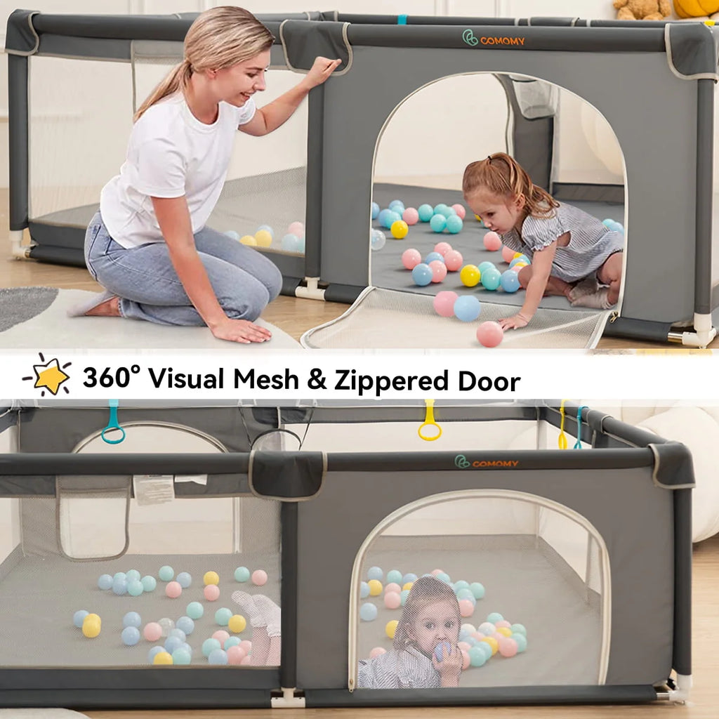 63x63'' Gray Baby Playpen Z78284