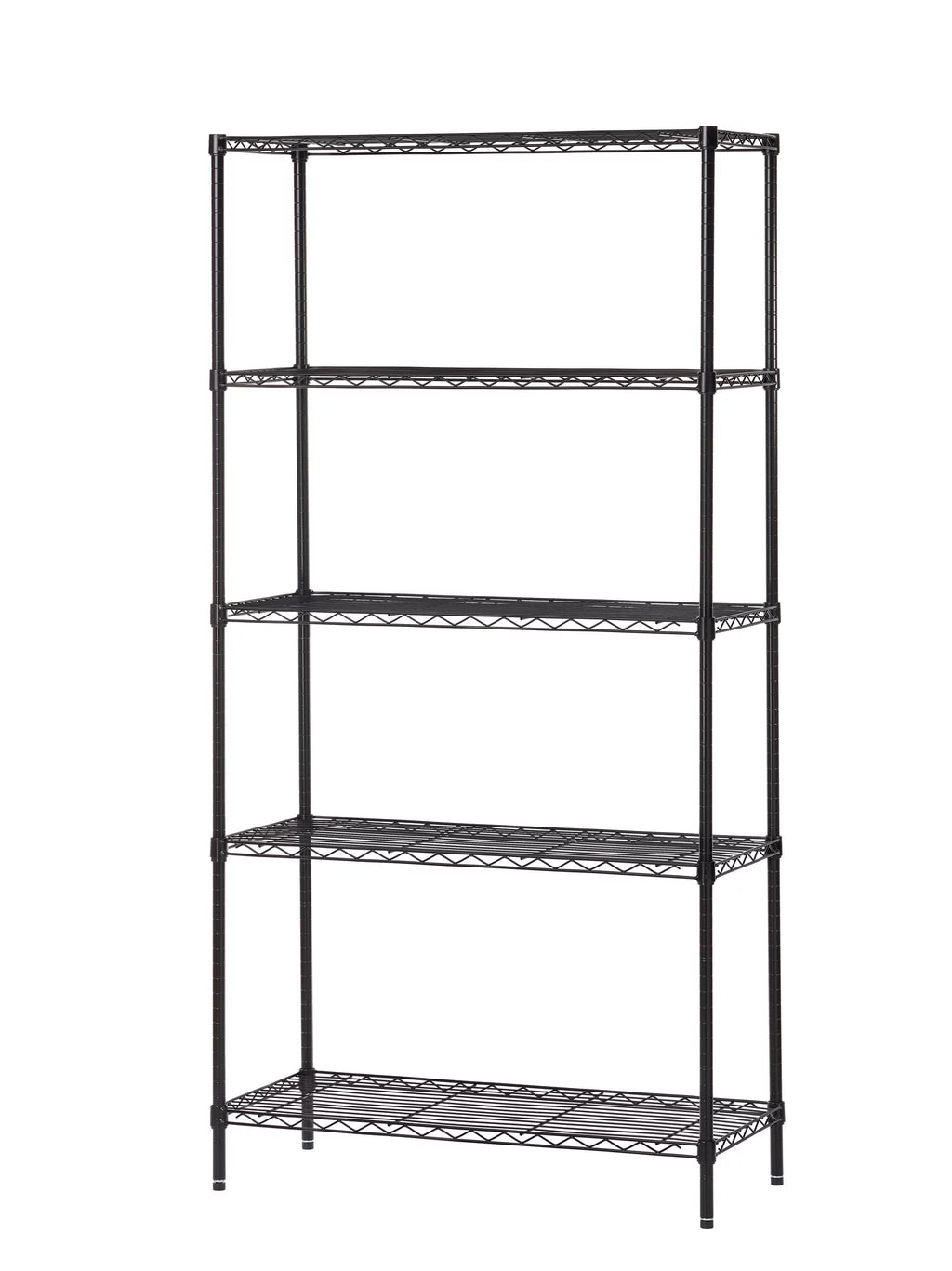 Black Wire 5-Tier 72 H x 36 W x 16 D 1750lb Capacity Q87178