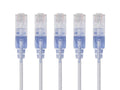 Cat6a Ethernet Network Patch Cable 5ft White J3225