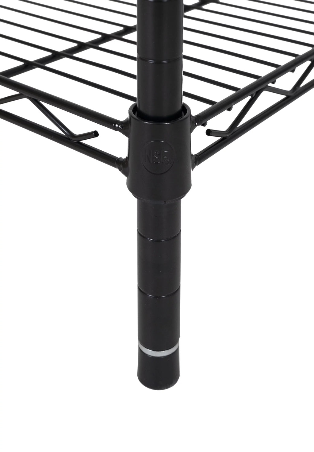 Steel 3-Tier Storage Shelf Unit Black D3083