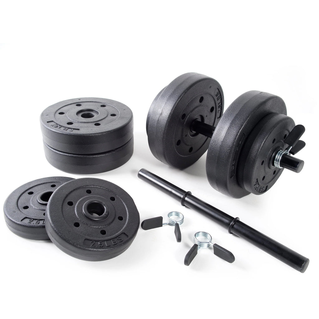 40lb Adjustable Vinyl Dumbbell Set X607971