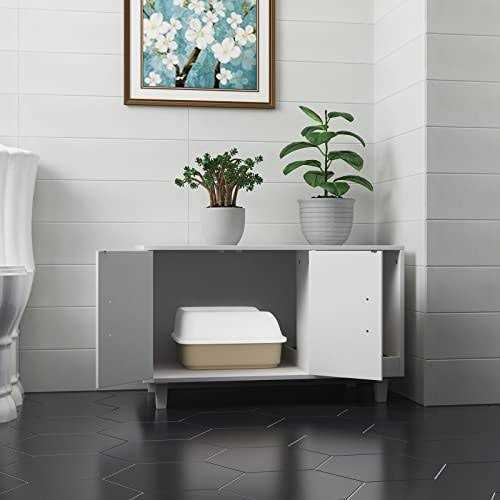 Cat Litter Box Enclosure with Scratch Pad T707