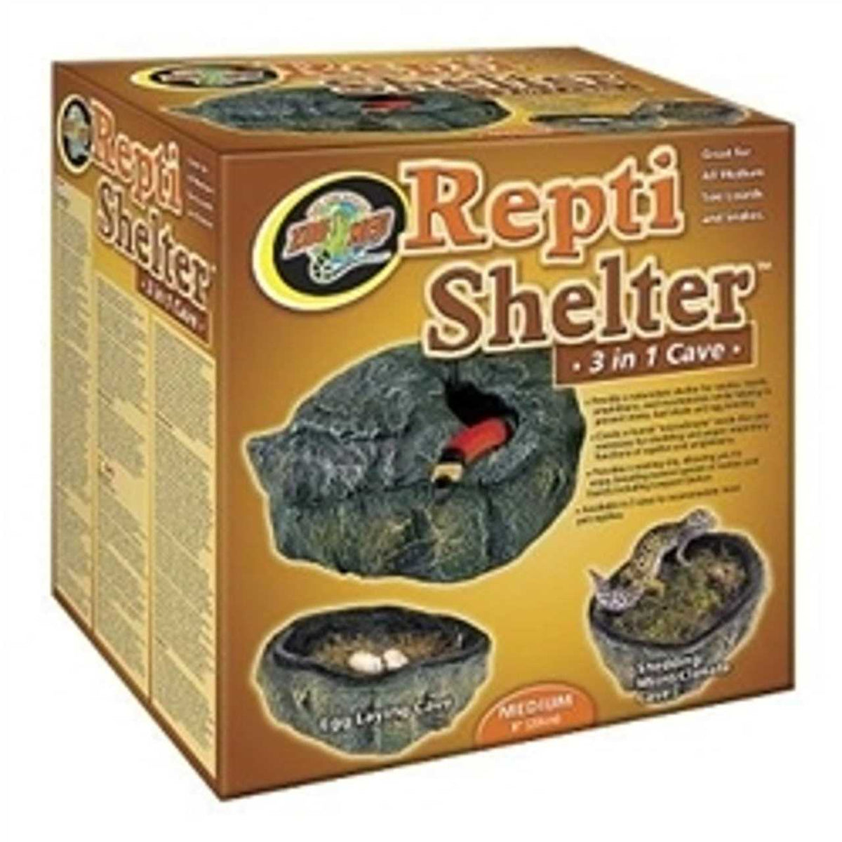 Reptile Shelter 3 in 1 Cave J804