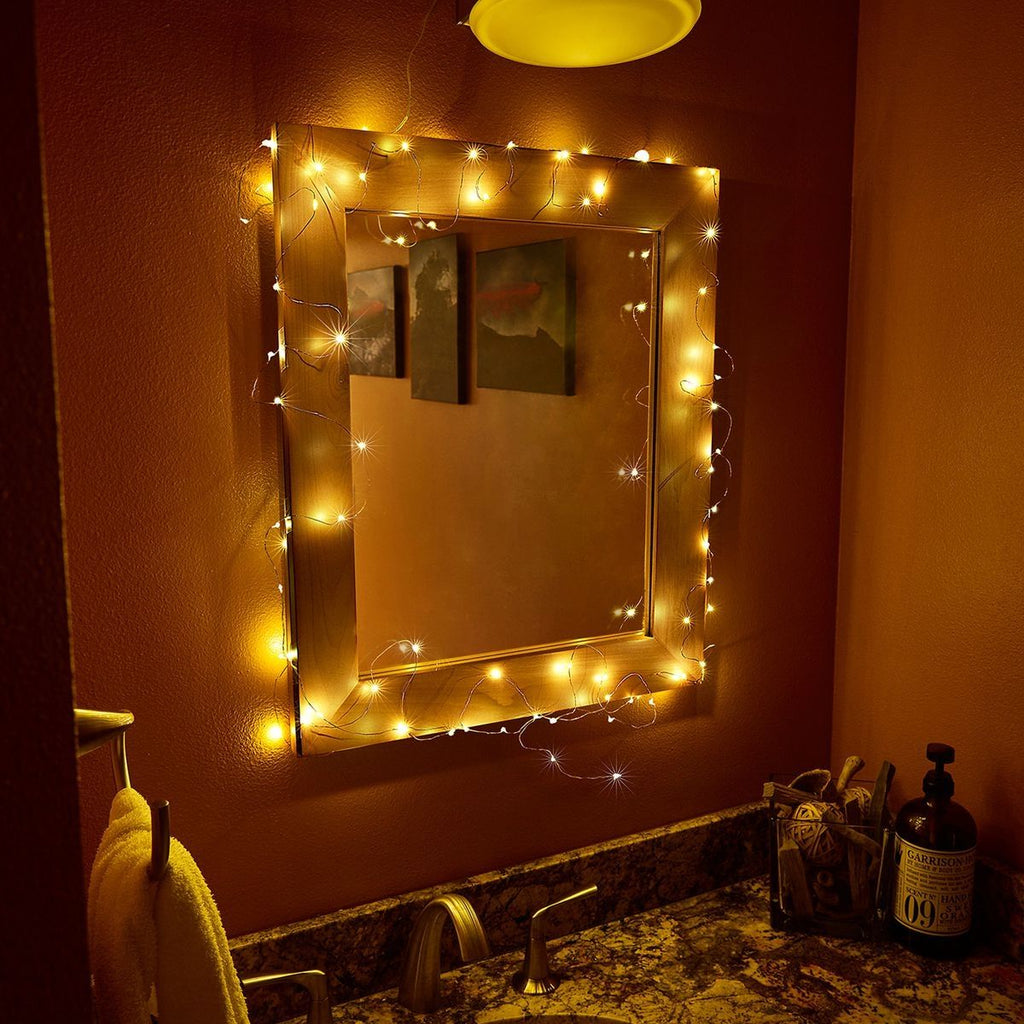Warm White Copper Wire Lights with Remote L249