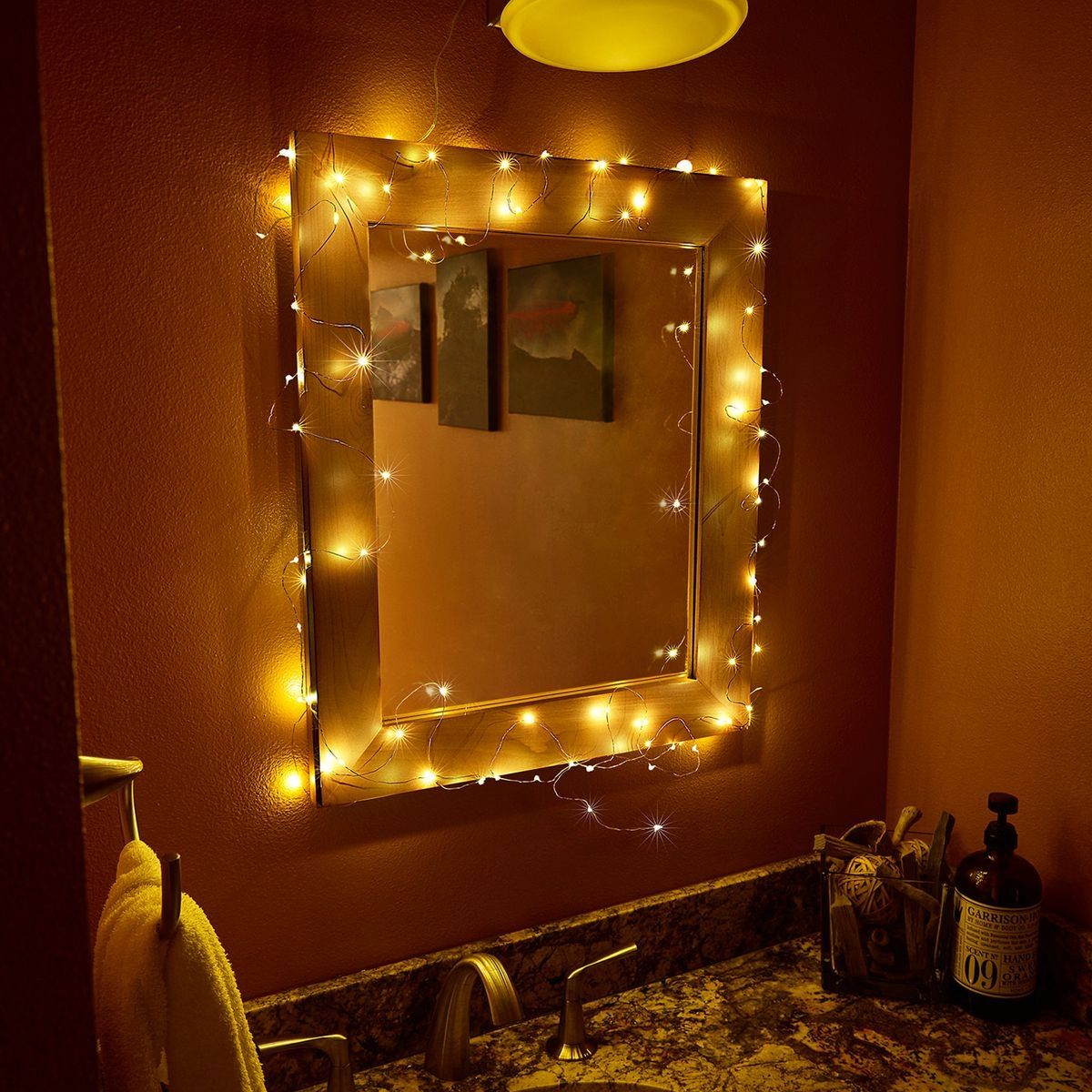 Warm White Copper Wire Lights with Remote L249