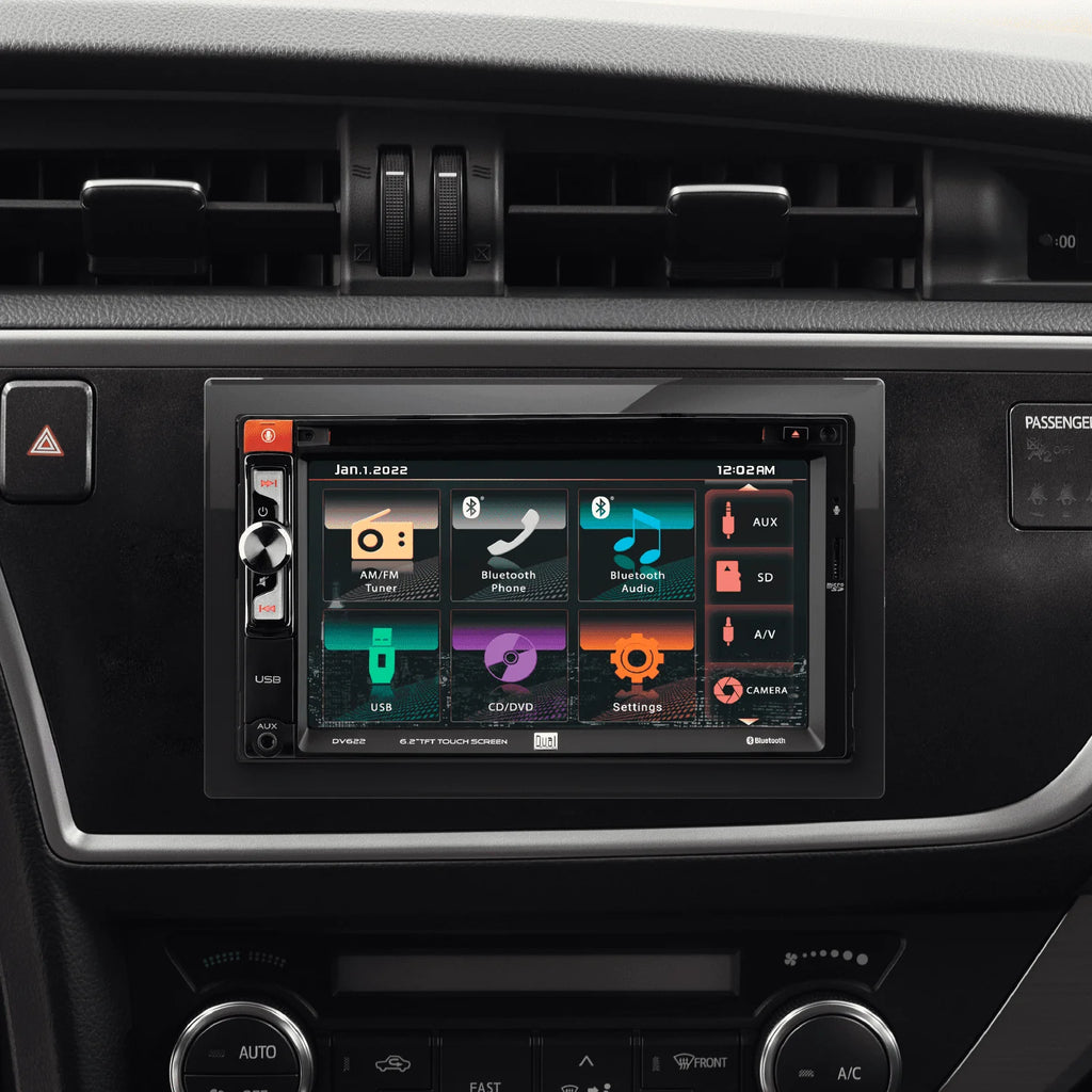6.2 inch Double DIN Car Stereo Radio with CD/DVD T6195