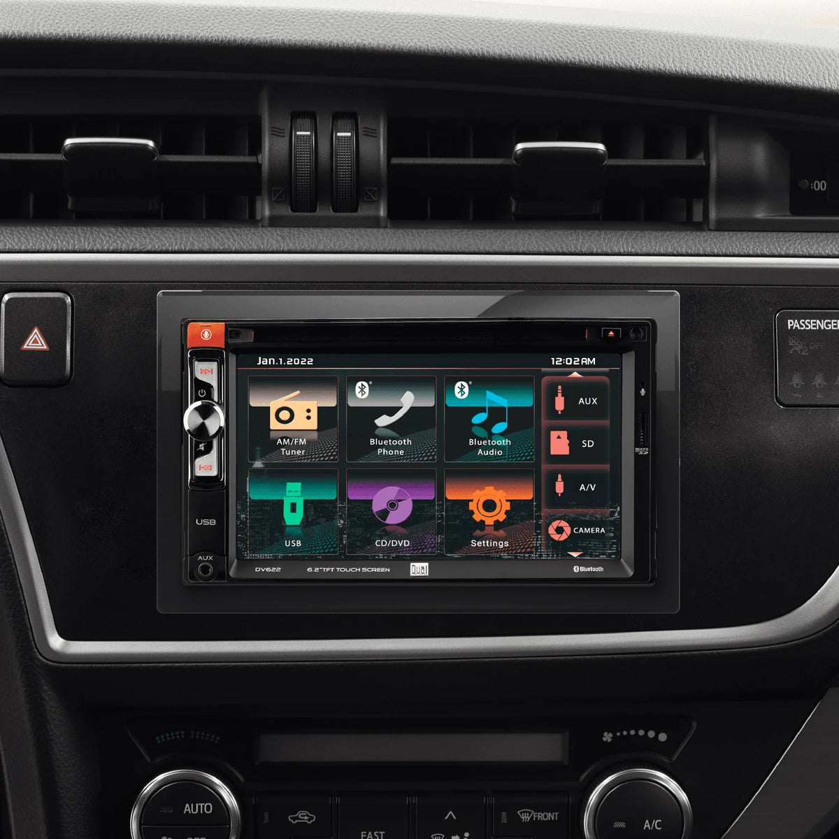 6.2 inch Double DIN Car Stereo Radio with CD/DVD T6195