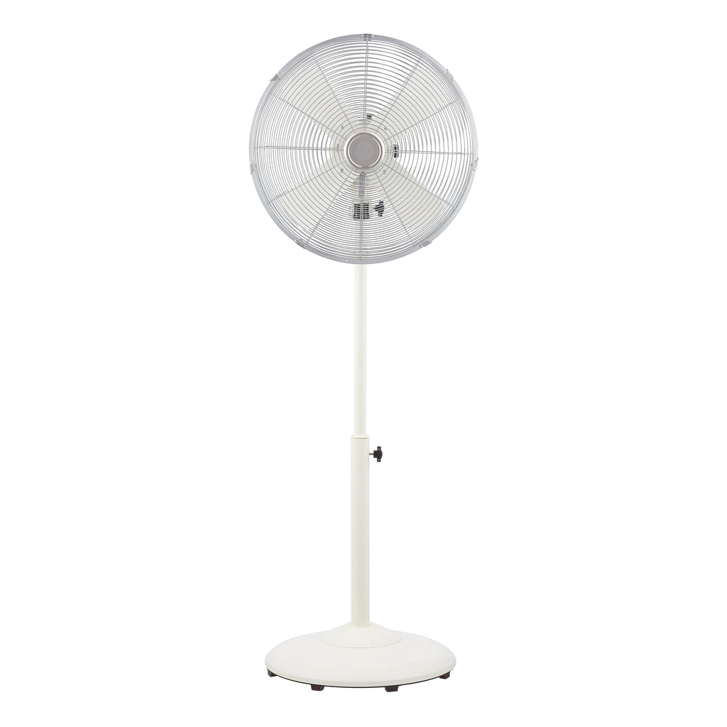 16 inch Adjustable Height Oscillating 3-Speed Metal Stand Fan in Red X250127