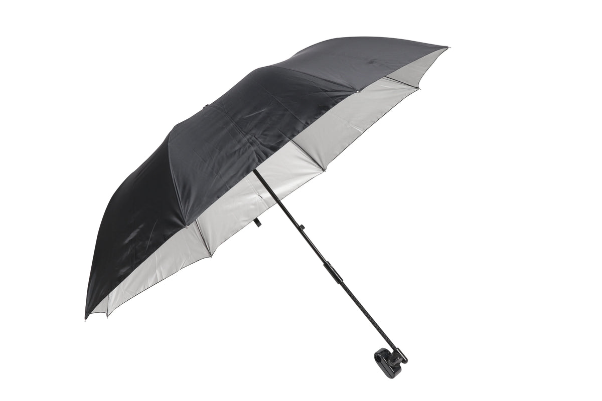 Ozark Trail Chair Umbrella with Clamp, Black, Large 42x42 E348562