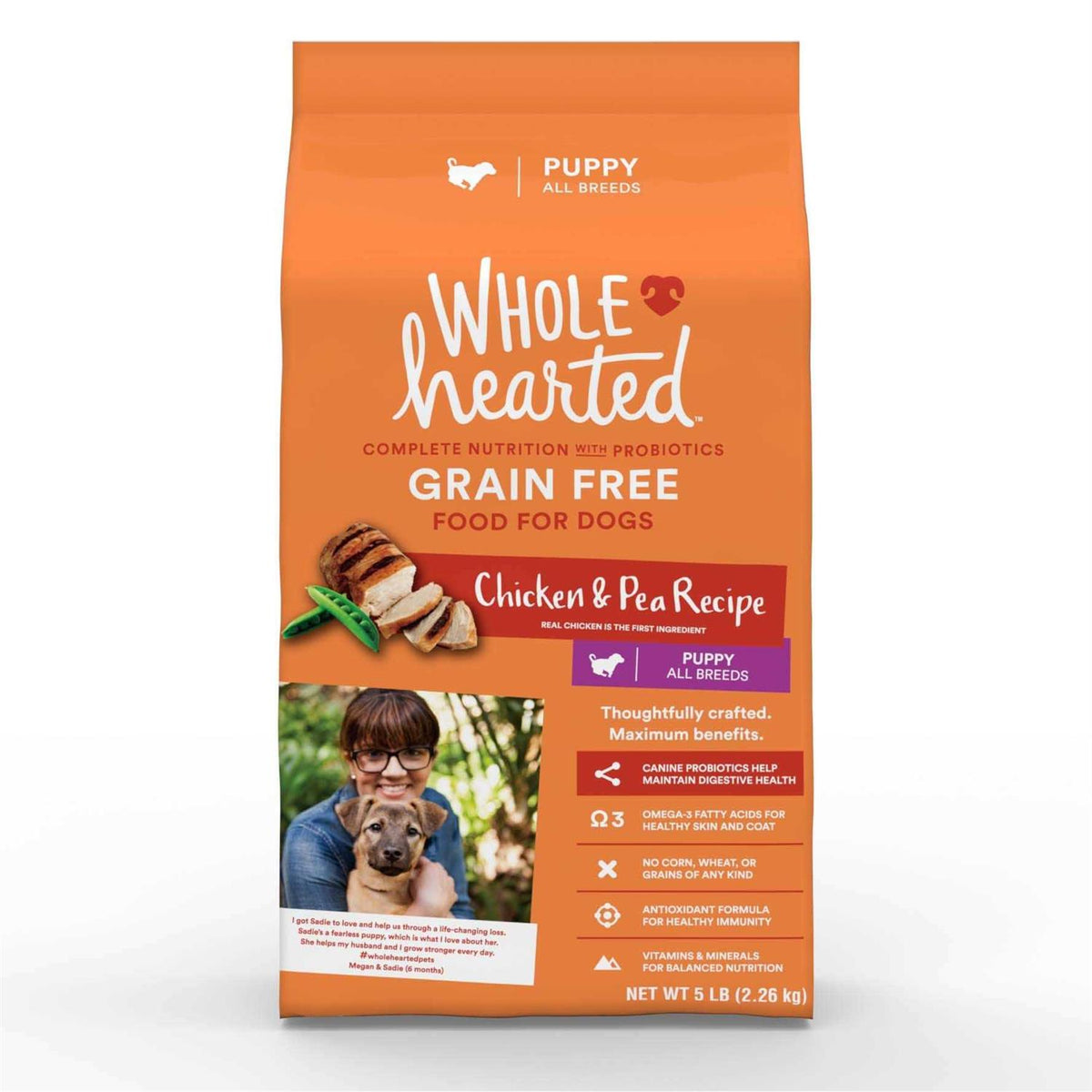 Grain Free Chicken and Pea Recipe Dry Puppy Food W939