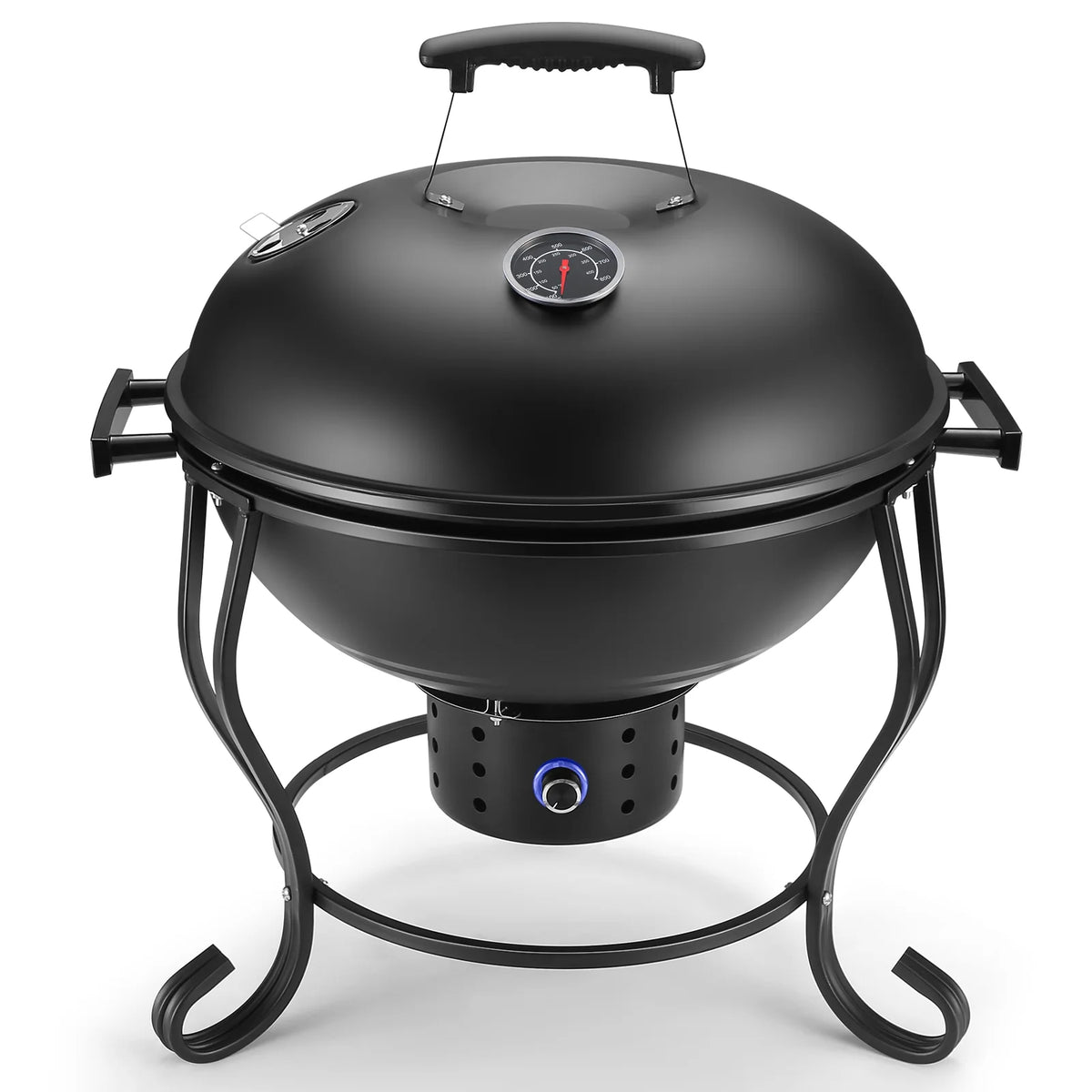 17 inches Portable Charcoal Grill with Adjustable Fan C7546