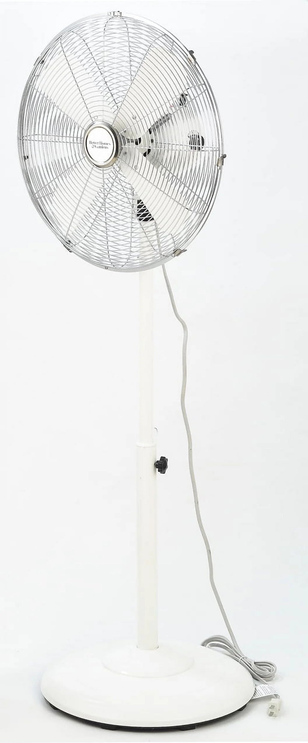 16 inch Adjustable Height Oscillating 3-Speed Metal Stand Fan in Red X250127