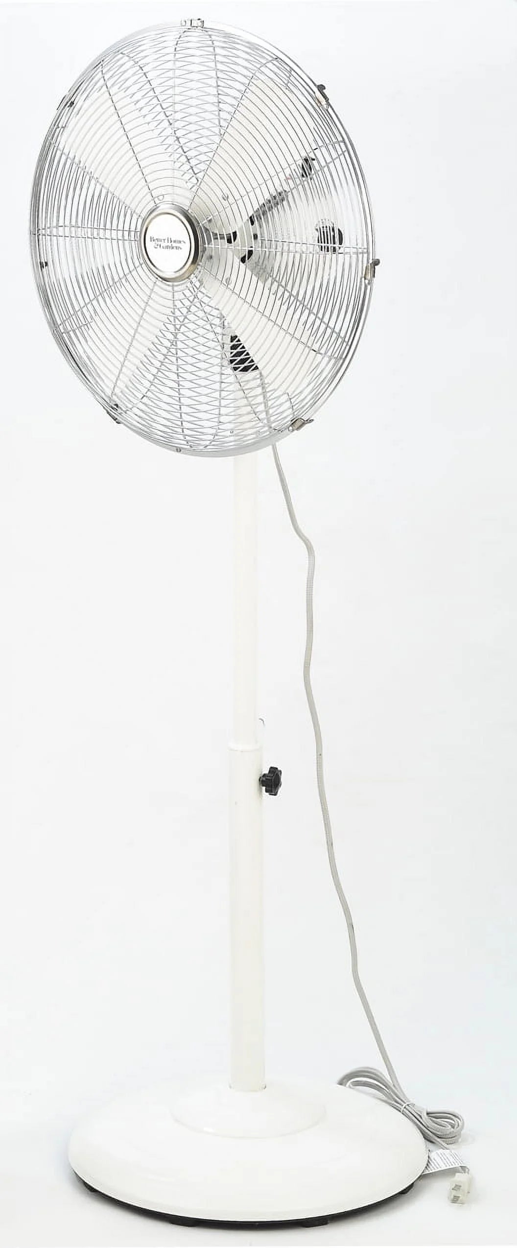 16 inch Adjustable Height Oscillating 3-Speed Metal Stand Fan in Red X250127