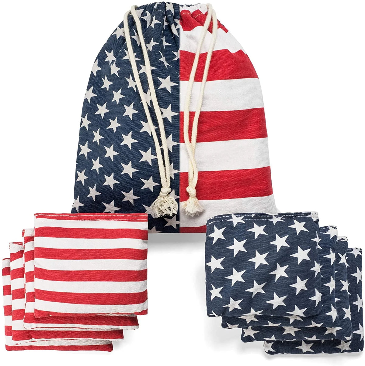 All Weather Waterproof Cornhole Bean Bags Set of 8 with Tote Bag T69211