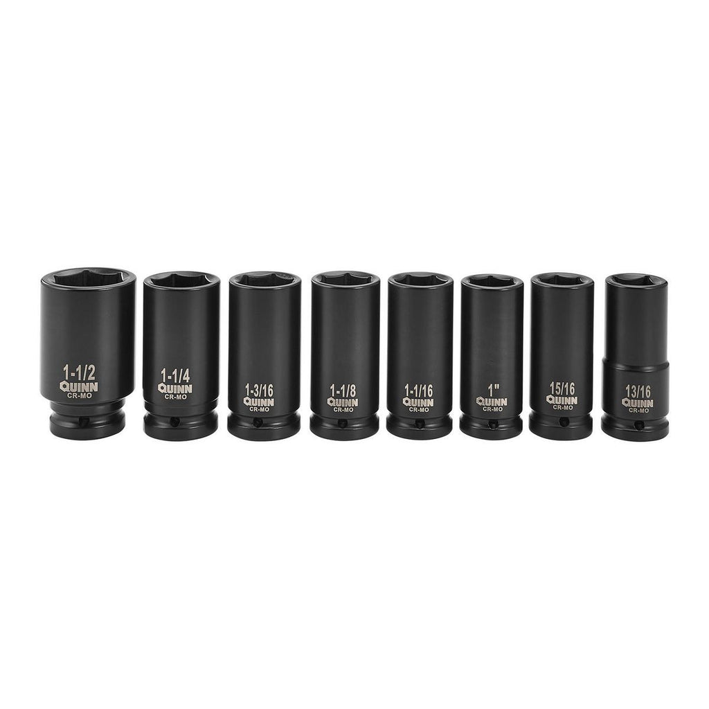 3/4 in. Drive SAE Deep Impact Socket Set, 8-Piece P651844