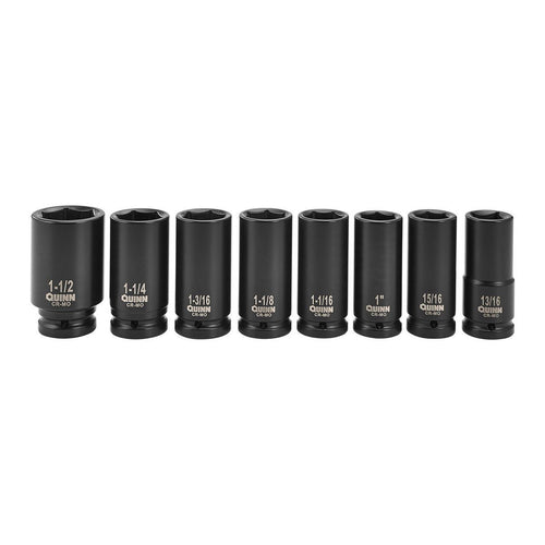 3/4 in. Drive SAE Deep Impact Socket Set, 8-Piece P651844