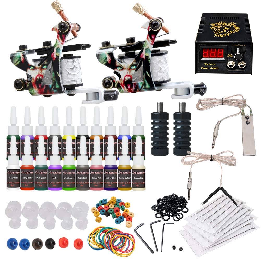 Complete Tattoo Kit 2 Machine 20 Inks Y86702