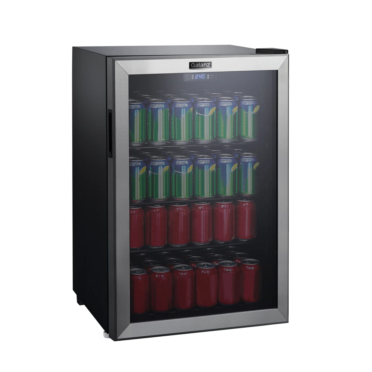 4.5 Cu ft 152 Can Stainless Steel Beverage Center Mini Fridge J88560