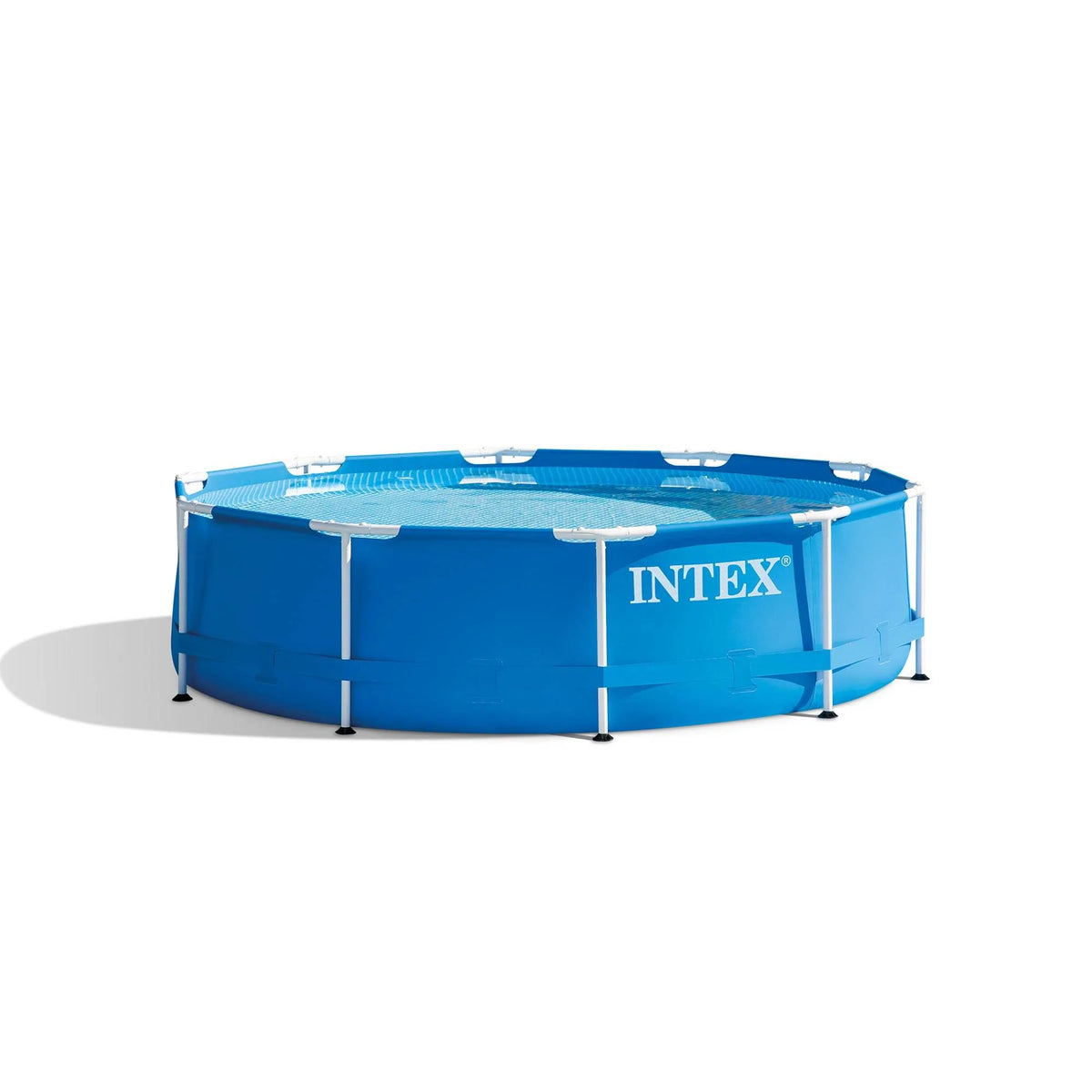 10' x 30 Metal Frame Round Outdoor Swimming Pool with Filter Pump & Cover U694