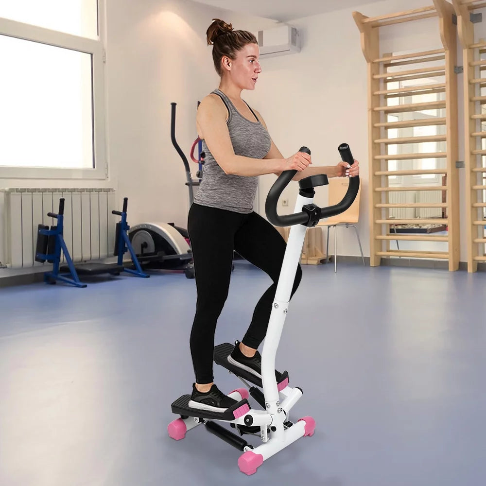 Mini Aerobic Stepper with Handle, Pink D694