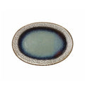 Oval Plate 30cm Blue I751
