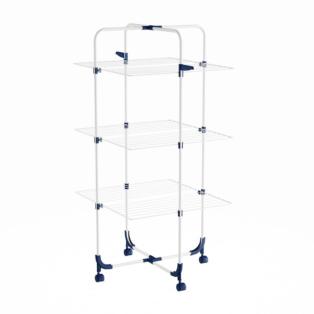 3-Tiered Clothes Drying Rack and Laundry Station G183260