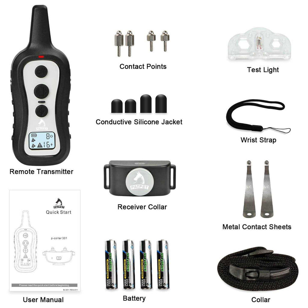 Remote Dog Bark Control & Training Shock Collar Q3254