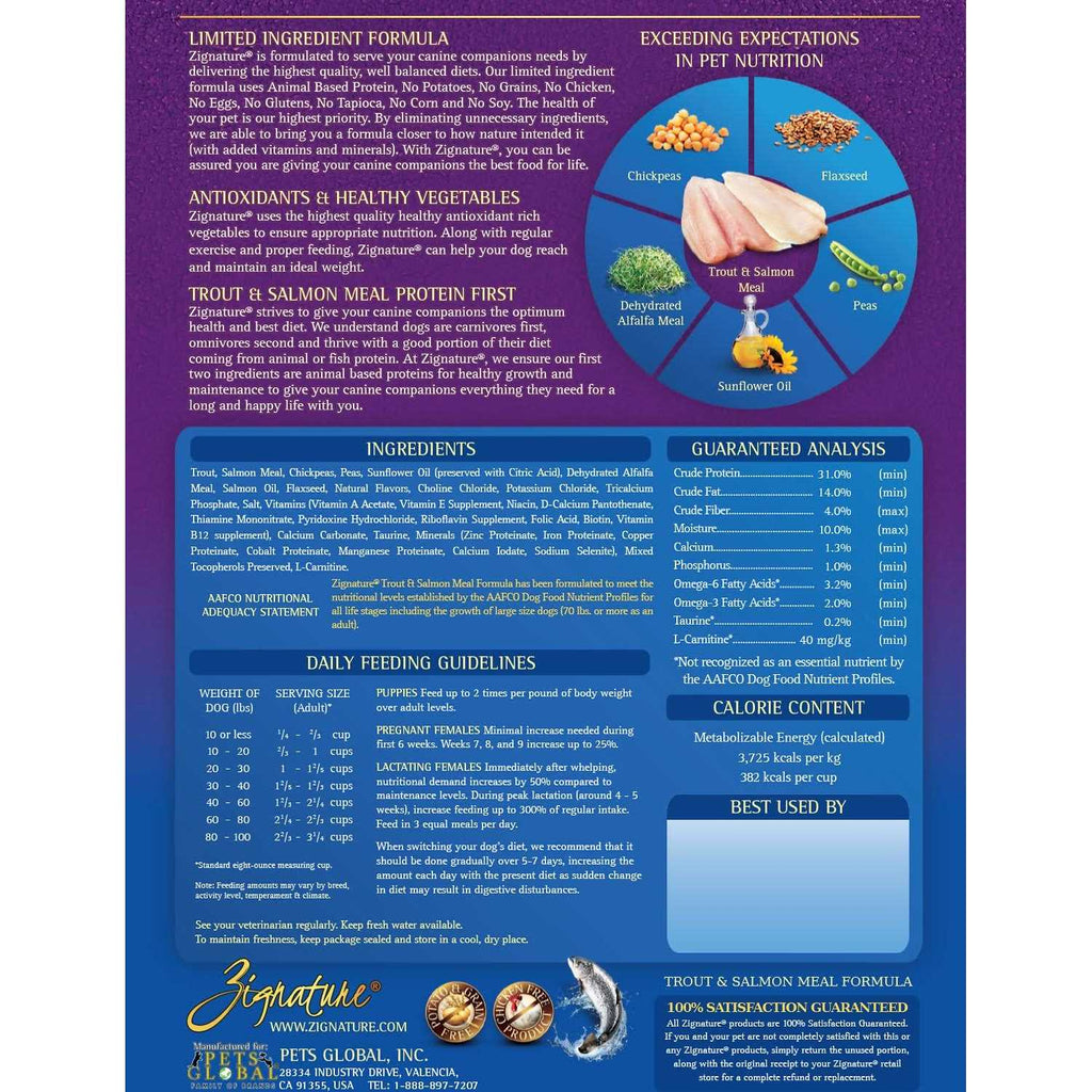 Dry Dog Food Trout & Salmon Formula Small Bites Z266382