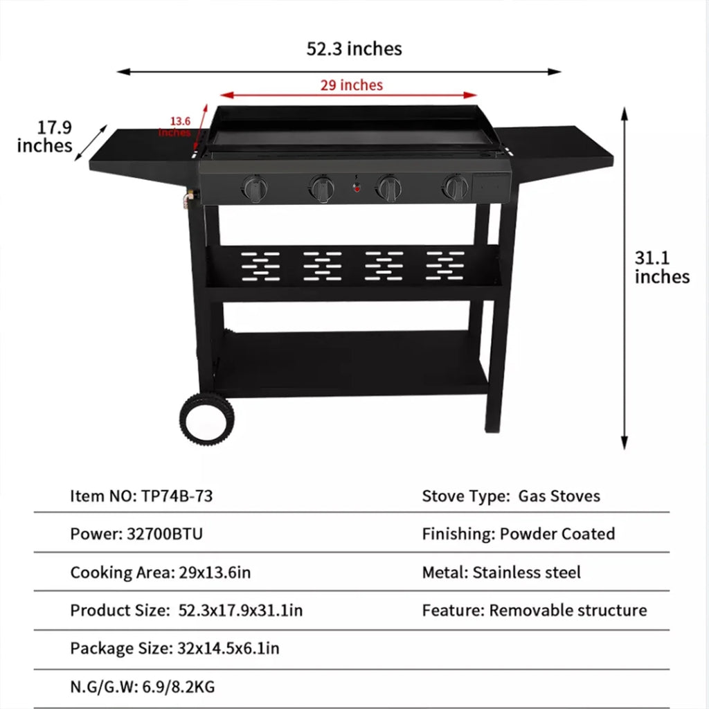 4-Burner Propane Gas Grill K5355