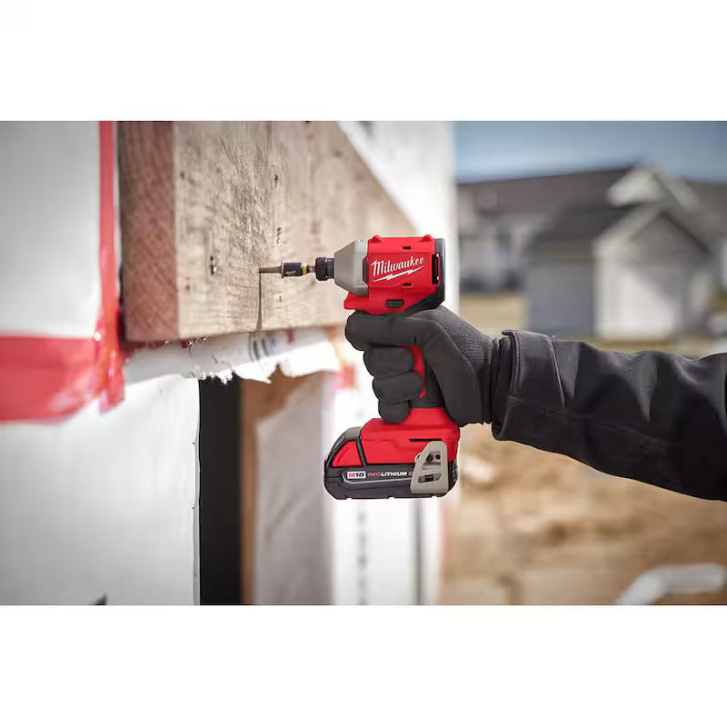 18-Volt Lithium-Ion Compact Brushless Cordless 1/4 in. Impact Driver Kit with 2.0 Ah Battery X9088