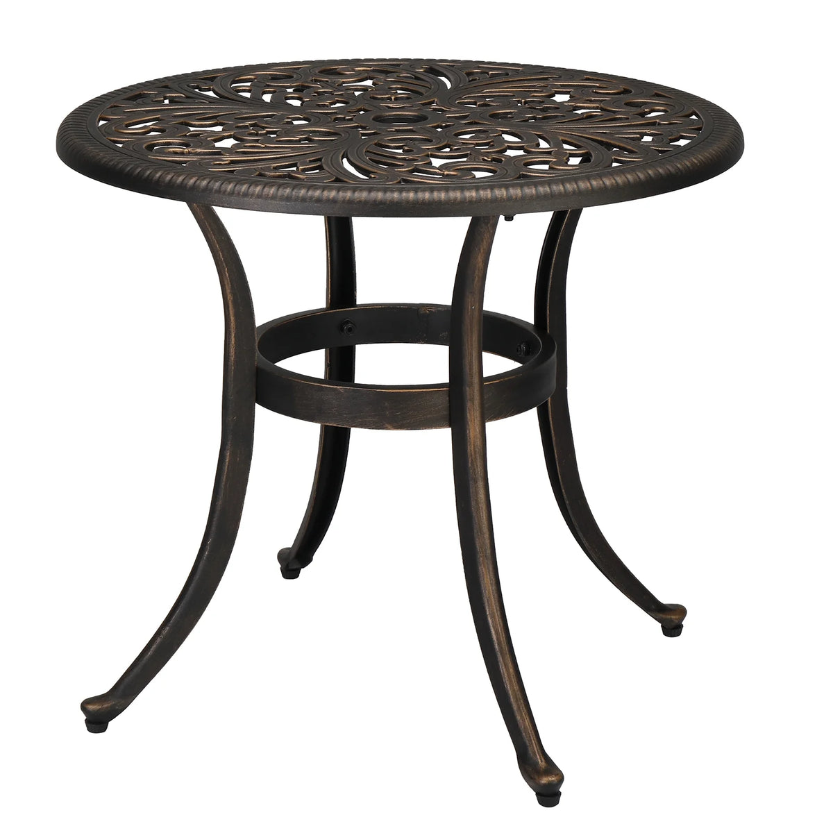 21 in Aluminum Square Side Table S975716
