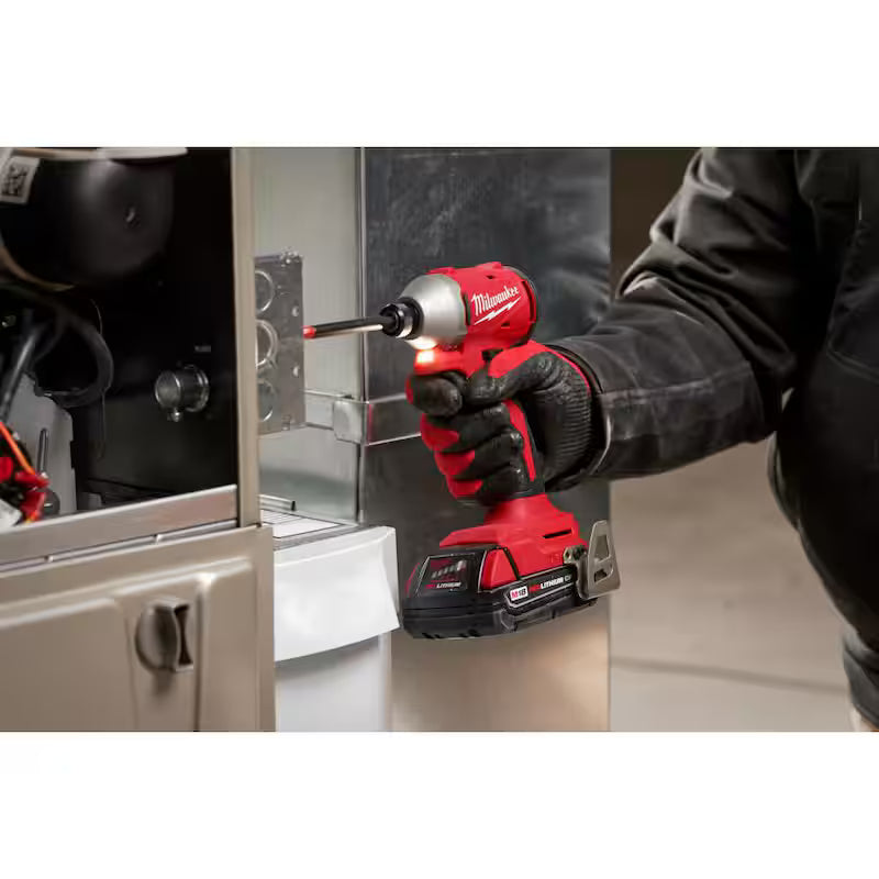 18-Volt Lithium-Ion Compact Brushless Cordless 1/4 in. Impact Driver Kit with 2.0 Ah Battery X9088