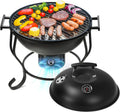 17 inches Portable Charcoal Grill with Adjustable Fan C7546
