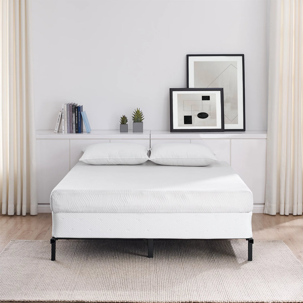 Adjustable Metal Bed Frame, Black, Twin - Queen L48830