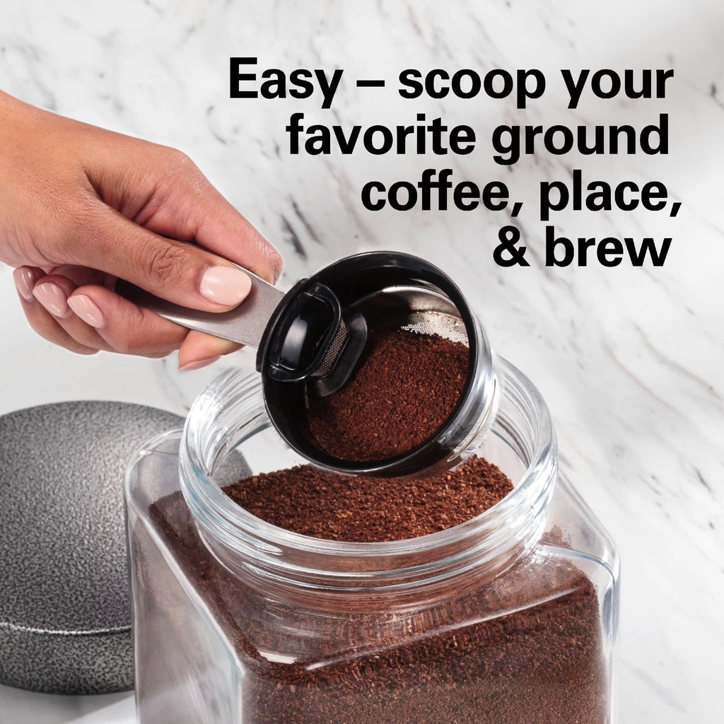 Single-Serve Coffee Maker, 14 oz. Stainless Steel J762