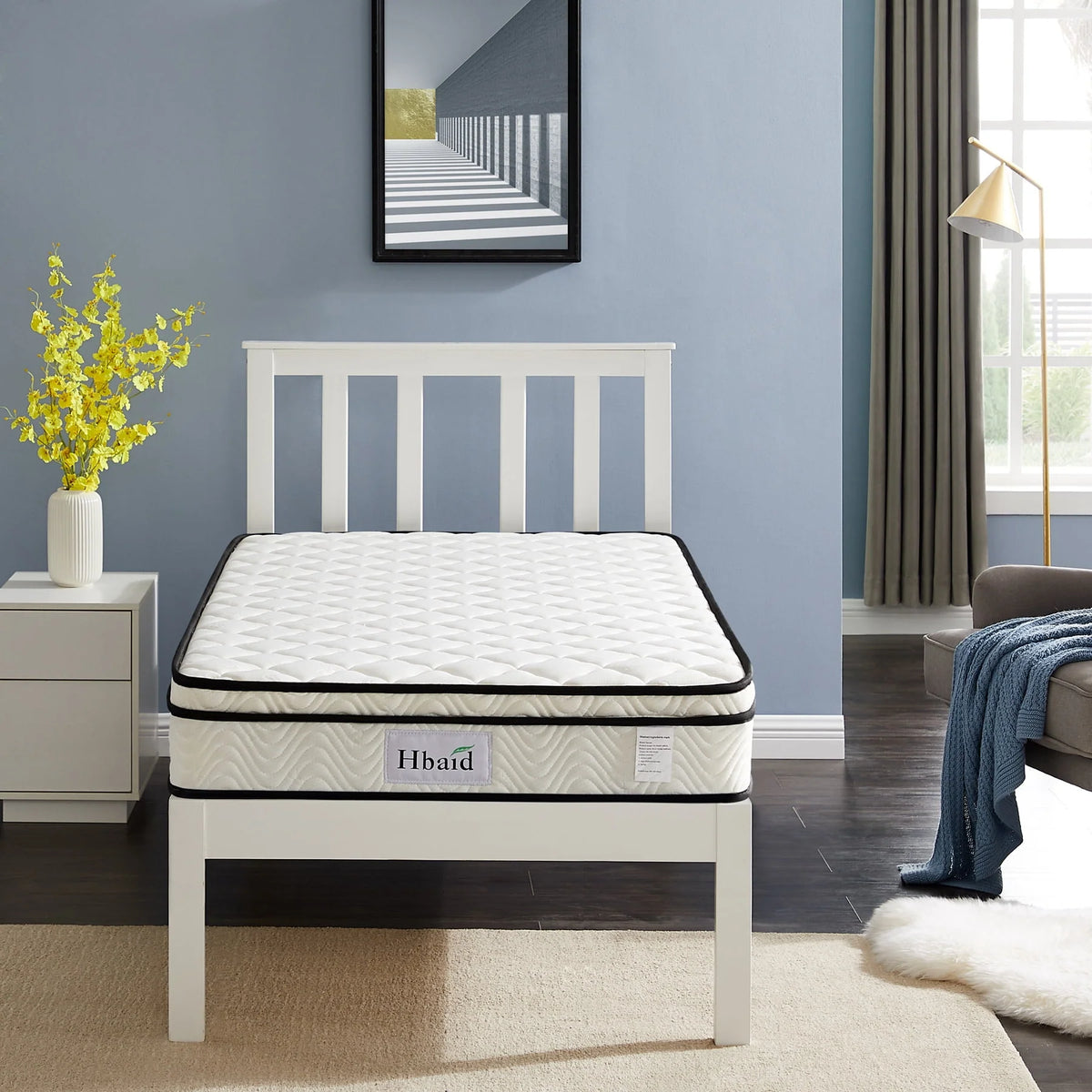 8 Inch Gel Memory Foam Hybrid Twin Mattress X8487