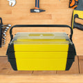 3-Tier Portable Plastic Tool Box with 5 Compartments P78825