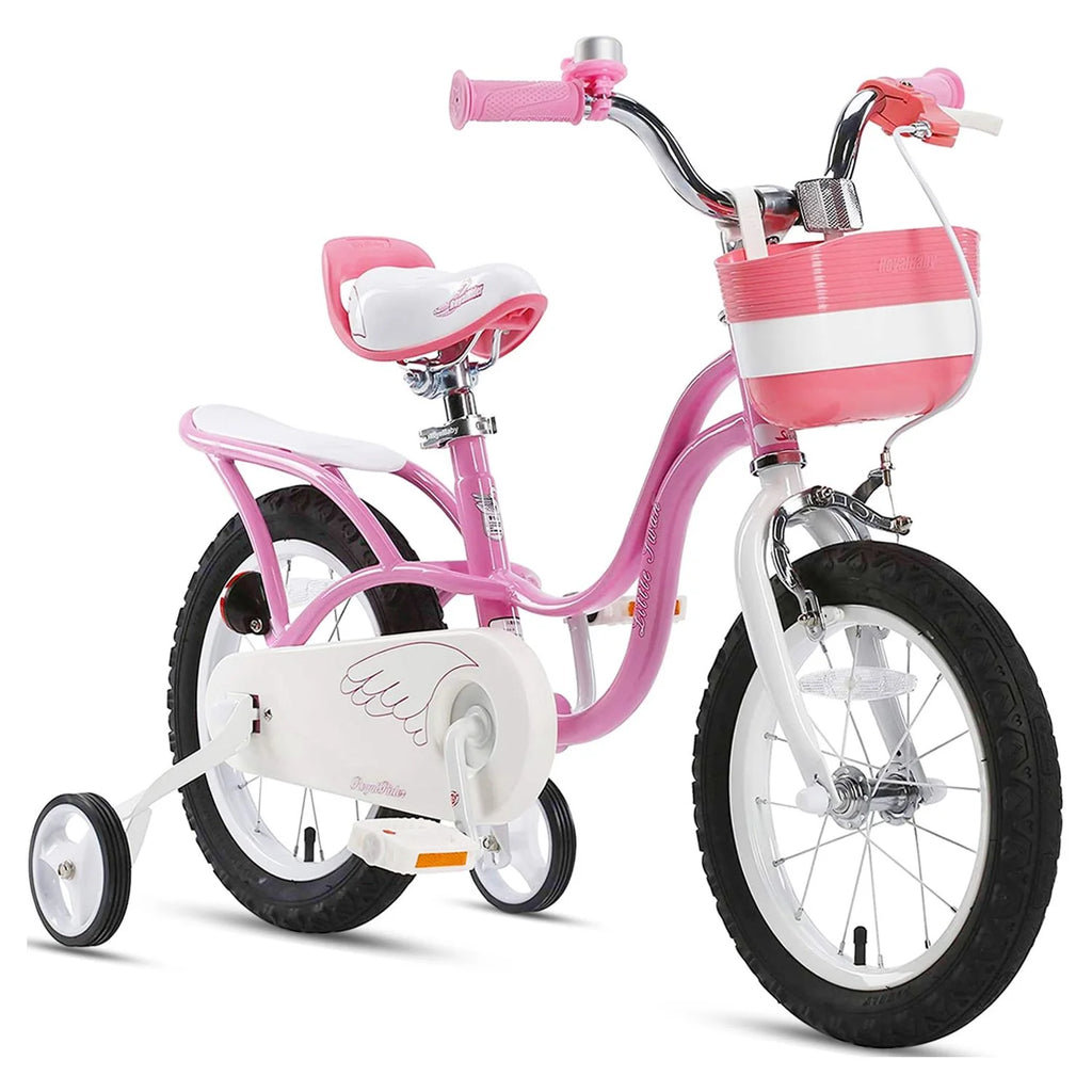 Light Pink 16 Girl's Bicycle with Training Wheels and Basket Q4016