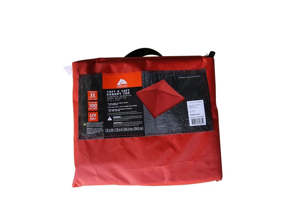 10' x 10' Top Replacement Cover for Outdoor Canopy, Red T290113