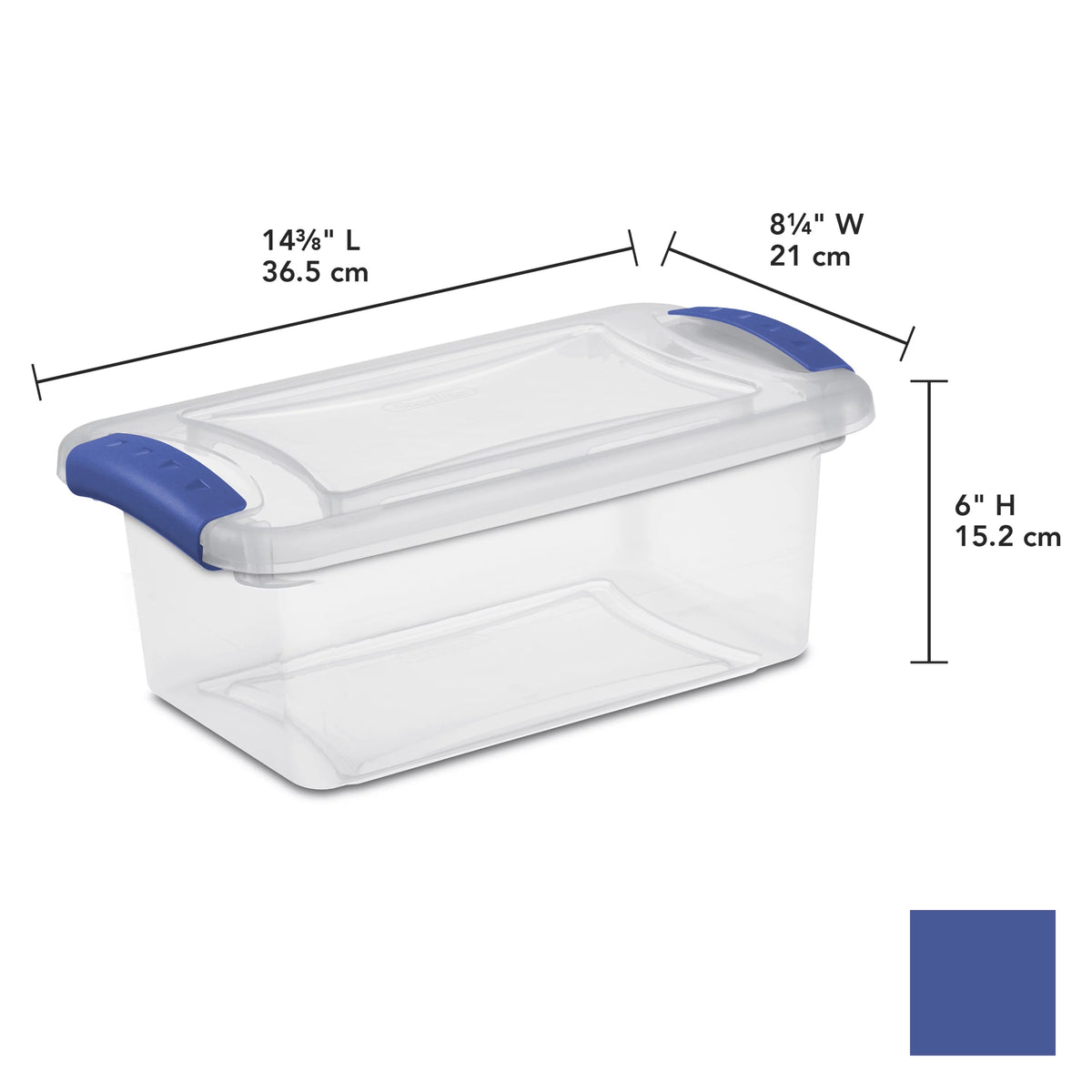 7 Qt Latch Box Plastic Set of 14 E796