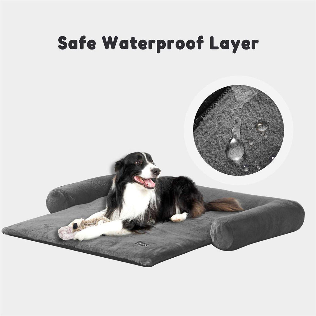 Faux Fur Dog Sofa Cover Bed P8432
