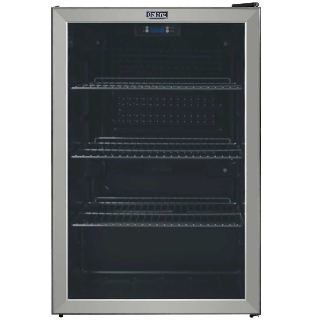 4.5 Cu ft 152 Can Stainless Steel Beverage Center Mini Fridge J88560