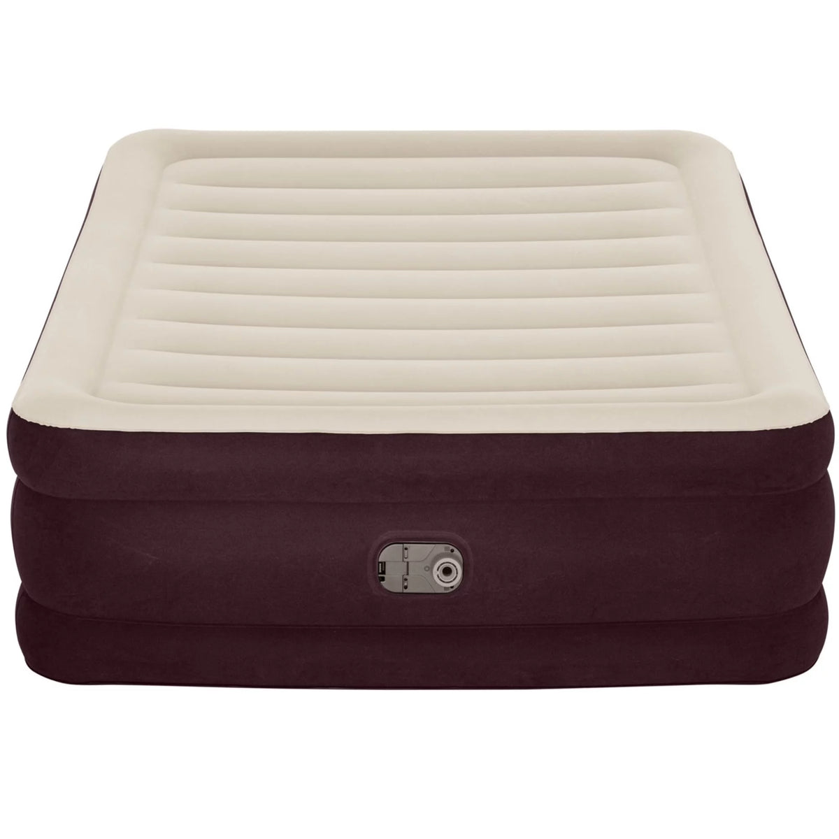 Maroon Queen Air Mattress with Built-in Pump L937