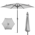 10ft Steel Patio Umbrella with Crank and Tilt J343802
