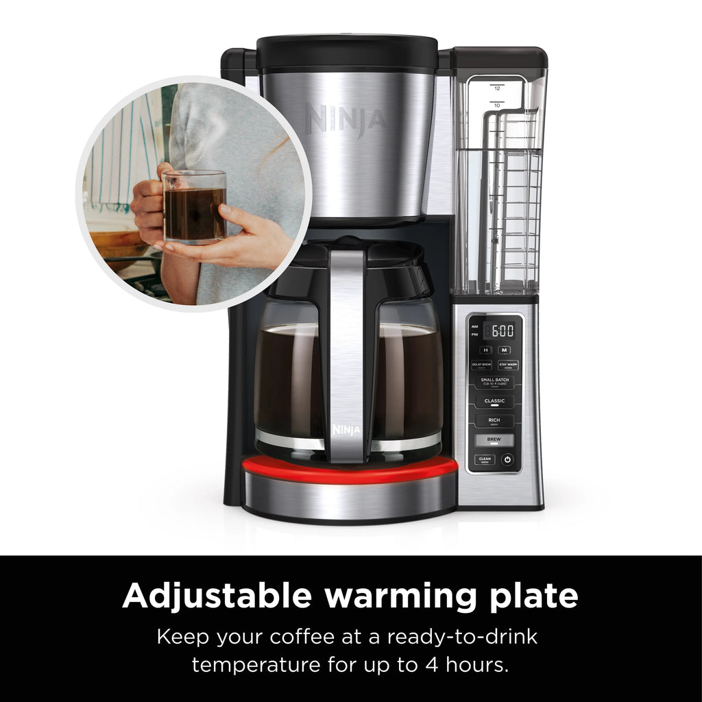 12-Cup Programmable Coffee Maker with Glass Carafe H334609