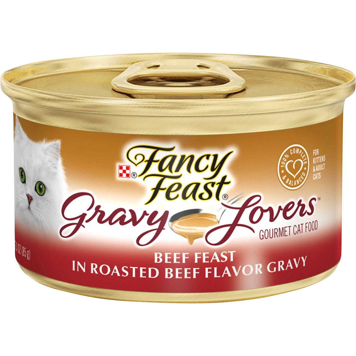Beef Gravy Canned Cat Food, 3 oz, Case of 24 U405