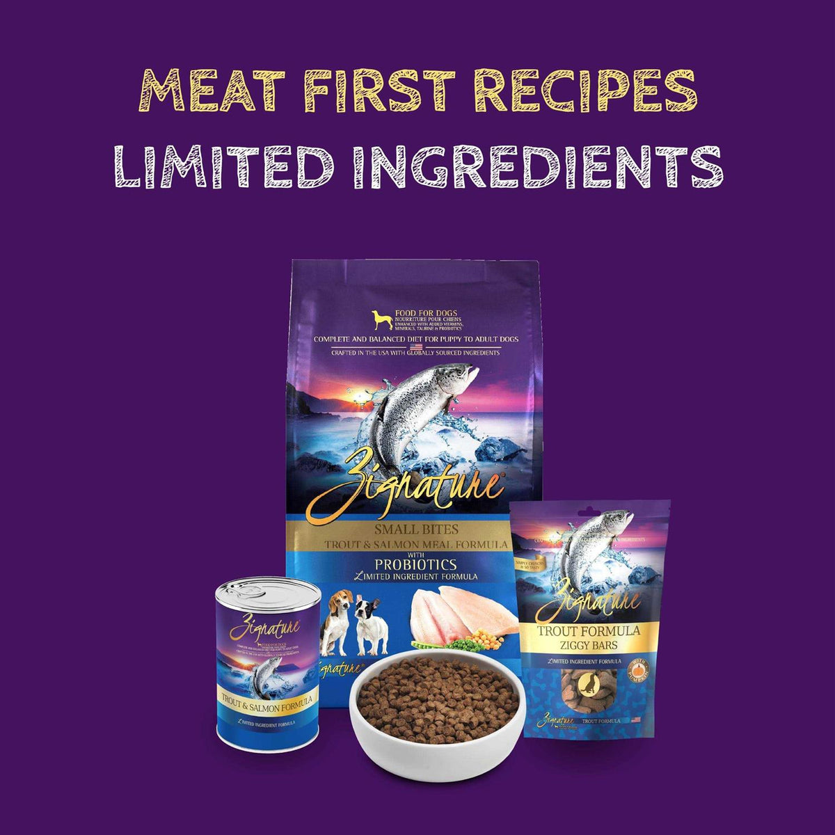 Dry Dog Food Trout & Salmon Formula Small Bites Z266382